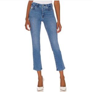 Good American Good Boy Wide Release Hem Jeans NWT